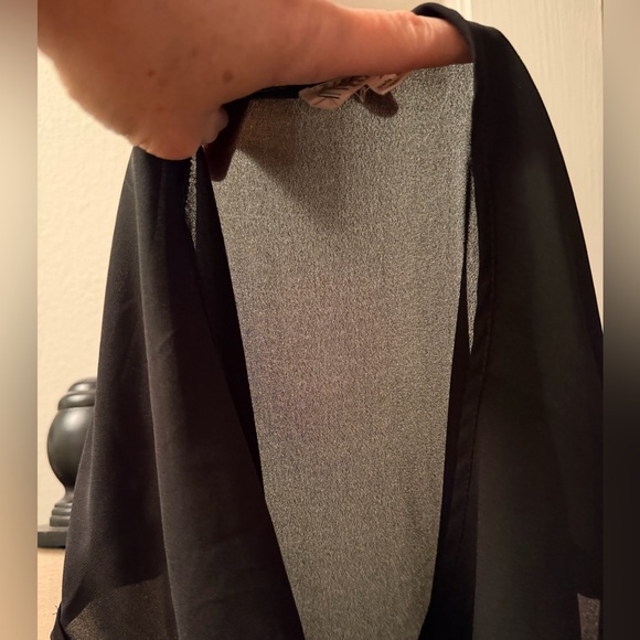 Pink Rose Black Women's Blouse - Picture 7 of 9